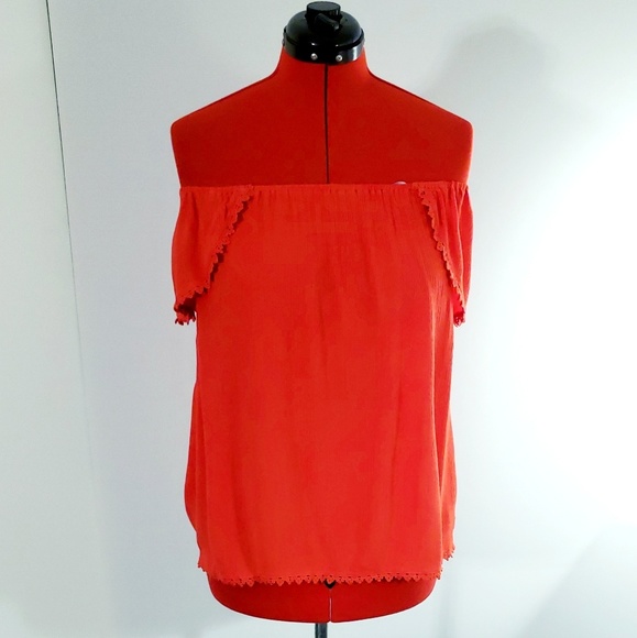 NWOT Socialite Off-the-Shoulder SplitBack Top - XL - Picture 2 of 4